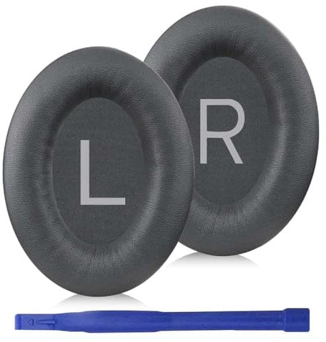 Adhiper Replacement Ear Pads for Bose QuietComfort 45 (QC45)/QuietComfort SE (QC SE)/New Quiet Comfort Wireless Headphones, Earpads with Softer Leather and Noise Reducing Foam (Eclipse Grey)