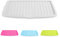 CROWNSHOP Drip Tray Plastic Worktop Dish Drainer Large Kitchen Sink Drying Rack Holder Dish Drying Mat Draining Board Mat Draining Tray Multi-Purpose Non-Slip Kitchen Heat Resistant Mat (White)
