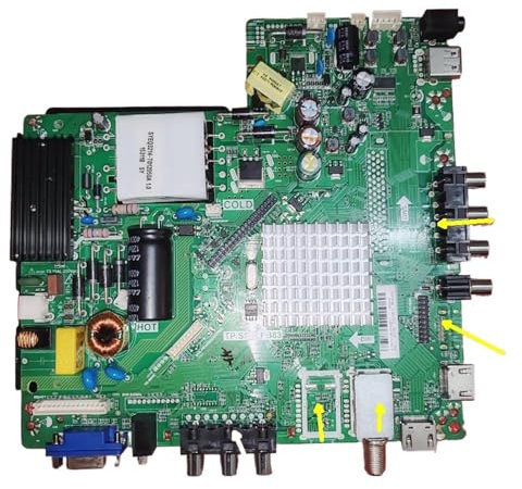 TP.S512.PB83 Scheda madre TV tre in uno Striscia luminosa serie trasformatore bianco(2T1SD 1CI 2 HDMI)