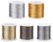 Zaxiva 5 Rotoli Set di Filo di Seta, 0.4 mm x 50 m Fili per Braccialetti, Gioielli Artigianato, Filo Dorato e Argentato, per La Collane, Bigiotteria Fai Da Te, Uncinetto（5 Colori）