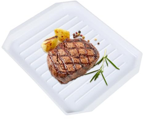 Microwave Cooking Bacon Tray - Microwavable Bacon Grill, Safe Bacon Pan | Fast Cooking Bacon Cooker Tray, Crispy Bacon Maker Plate for Microwave, Home, Restaurants, Bakeries, Hotels, Cooks Rice, Meat