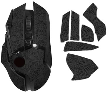 Mouse Grip Tape Compatible with Logitech G502, Anti-slip Mouse Sticker for Logitech G502 - Full Coverage, Sweat-Absorbent, Precise Fit, Durable Feet (Black)