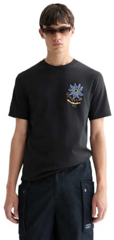 Scotch & Soda Herren Front Back Artwork T-Shirt T-Shirt