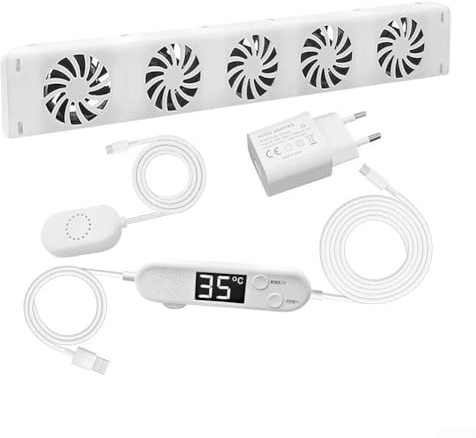 Heizkörper Ventilator Mit Einstellbarer Luftstromrate, Energiesparender Heizungsbooster Zur Verbesserung Der Wärmeverteilung, Leise Ventilatorfunktion Für Gleichmäßige Raumtemperatur(MXRV-25-201)