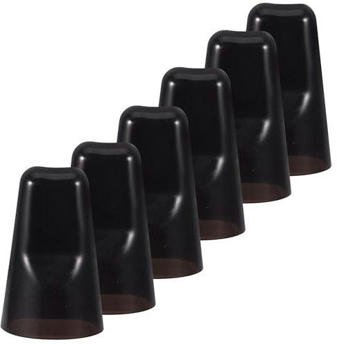 Ausgießer für Flaschen, 6 Stück, Pvc, Auslaufsicher, Allgemein Einsetzbar | Schwarz, Kontrollierter Durchfluss, Leicht zu Verwenden, Passend für Wein, Bier und Getränke