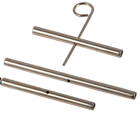 KnitPro Knit Pro Seilverbinder-Set 2 x 35 mm, 1 x 50 mm inkl. Schlüssel Kabel Verbinder, Kunststoff, Lila, Silber, 5x5x1 cm