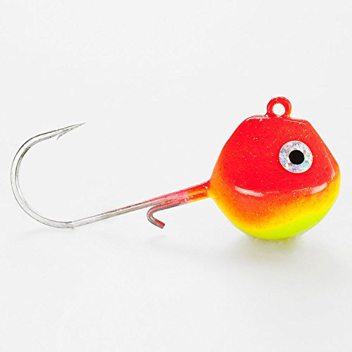 Seawaver Lures Light Tackle LT Jighead mit VMC Haken rot/gelb 160g