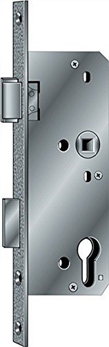 Glastür-Einsteckschloss PZW 20/45/72/8mm DINrechts silber ktg. BKS