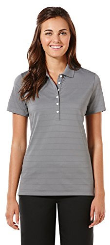Callaway de Golf para Mujer Polo de Manga Corta piqué Abierto de Malla Camiseta - CGW437, Small, Quiet Shade