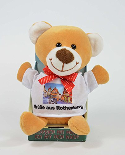 Teddys Rothenburg, Laber-Bär, 16 cm, nachsprechen, Talk, Plüschtier, Teddy