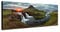 Wandbild auf Leinwand als Panorama in 150x50cm Island Landschaft Berge Wasser Abendlicht