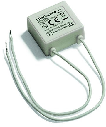 Intertechno LED Bypass Modul BPM (0,5 W,verhindert Flackern und Glimmen von abgeschalteten LED-Lampen, 1l), weiß, 1504