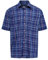Champion Mens Short Sleeve Shirt Yarn Dyed Polyester Cotton FINE Quality Shirt (XXL 18-18.5IN, Blue)