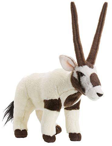WWF WWF00355 Plüsch Oryxantilope, realistisch gestaltetes Plüschtier, ca. 23 cm groß und wunderbar weich, 15211025