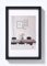 walther design Cadre Photo Noir 13 x 18 cm avec Passe-Partout, Cadre en Plastique Style Acier ES318B