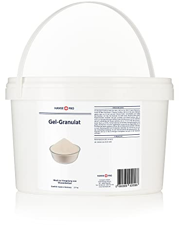 BFT Superabsorber Hansepro Gel-Granulat für Gelbetten & Wasserbetten, 2,5 kg I Vergelung von Wasserkernen I Gelierung I Beruhigt und verfestigt Wasserbetten-Matratzen