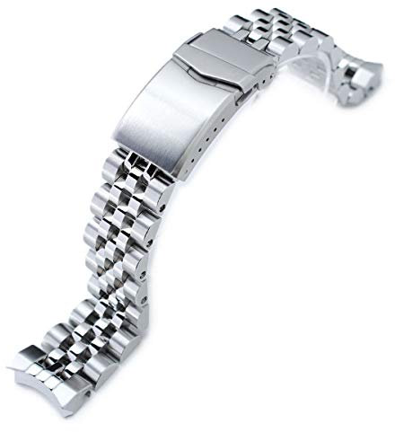 MiLTAT Edelstahl 316L 20mm Angus-J Louis Uhrarmband für Seiko Sumo SBDC001, zweifarbig, V-Schliesse - SS201820B057(DE)