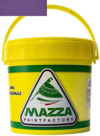 COLORIFICIO MAZZA Pittura Decorativa Per Interni Effetto Sabbiato Lt 5 Sabbia Vernice Muro Effetto Metallizzato Cangiante Perlescente Idropittura Murale Colorata (Viola Lilla Medio Sbp3075)