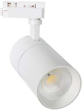 LEDKIA LIGHTING 1-Phasenstromschiene LED-Strahler 30W Dimmbar Mallet Weiss 5000K Kaltweiß