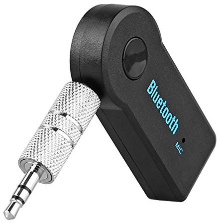 BodyPlus Bluetooth 3.0 Reciever, Car Wireless Mini Bluetooth Music Receiver Handsfree Calls - 3.5mm Aux Stereo Output with Built-in Microphone for Home Stereo, Car, Headphones, Speakers