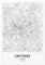 JUNOMI® Dortmund Poster DIN A2 Schwarz Weiss, DIN A2 Wohnzimmer Deko, Modernes Wandbild, Dortmund Bild, Wandbild ohne Rahmen, Stadtplan Poster Dortmund, perfekte Geschenkidee für Dortmunder