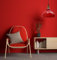 LEDSone Retro Metall E27 Fassung Hängelampe Lampenschirm Metallfassung Vintage Industriestil Deckenleuchte Lampenschirm Wohnzimmer Hängelampe (Rot)