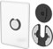 Tablet Wall Mount Adjustable 90°Rotating ipad Mount Fit for e-Reader/Kindle Backpack of iMac&Laptop Display Hidden Storage for Cable Box/Hard Drive and More(2Pack)(Black)