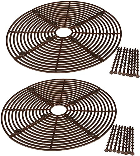 Yinong-EU Pot Protection pour Plantes, Marron, Lot de 2, 52cm Diamètre (Marron)