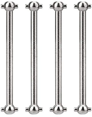 Alberi di Trasmissione per Auto RC,4 Pezzi di Ricambio per dogbone con Giunto di Trasmissione Universale in Lega di Alluminio per Parti di Auto RC 1/18 Kit Albero di Trasmissione CVD RC