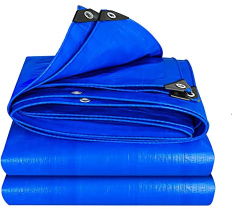Bâche de Protection avec Œillets, 140 g/m² PE, Imperméable, Résistante aux Déchirures, et UV, Bâche Multi-Usage pour Bois, Voiture, Bateau,Meuble de Jardin,Taille/Couleur au Choix,4x7m