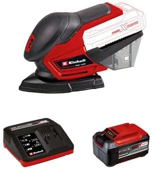 Pack EINHELL Ponceuse multi 18V Power X-Change - TE-OS 18/150 Li - Solo - Starter Kit Power 5.2Ah
