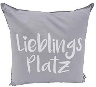 CB Home & Style Outdoor Garten Kissen Wasserabweisend Wasserfest 45 x 45 cm mit Füllung (LieblingsplatzgrauNEU)