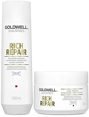 Goldwell Dualsenses Rich Repair Restoring 60Sec Treatment 200ml Shampoo 250ml