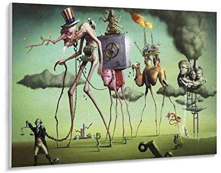 Puzzle 1000 Teile Retro psychedelische Malerei Salvador Dali Surrealismus Wandkunst Zusammenfassung Puzzle 1000 Teile New York Geschicklichkeitsspiel für die ganze Familie(50x70cm)