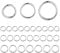 ALEXCRAFT Open Jump Rings, 60Pcs 925 Sterling Silver Rings 3 4 5mm for Jewelry Making, Sterling Silver Split Rings Small Mini Open Jump Rings for Jewelry Repair Necklace Bracelet Connect Chain Link