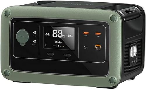 Centrale électrique portable 600 W, générateur d'énergie solaire extérieur 576 Wh avec prises AC/ports USB/DC batterie de secours for camping maison alimentation d'urgence
