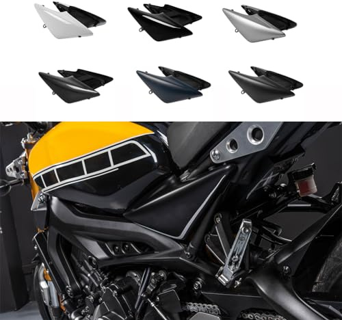 TAZGANTAX Motorrad Linke und rechte Beifahrersitz-Seitenverkleidung, Verkleidungsabdeckung, Rahmenschutz, kompatibel mit Y-amaha XSR900 XSR 900 XSR-900 2016 2017 2018 2019 2020 2021 (Carbon-Look)