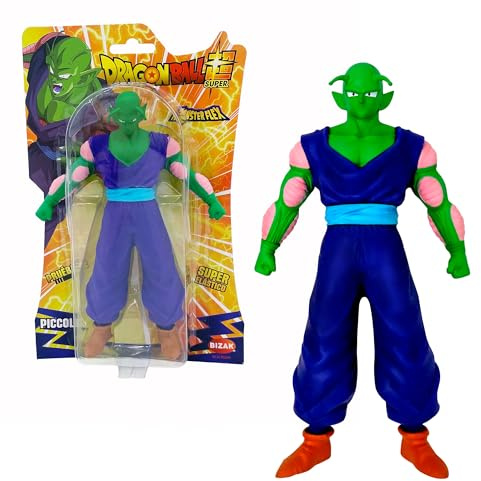Bizak Monsterflex 64390230 Piccolo-Figur von Dragon Ball, super ausziehbar und elastisch, 25 cm, 12 Stück zum Sammeln, für Erwachsene Fans und Kinder ab 4 Jahren