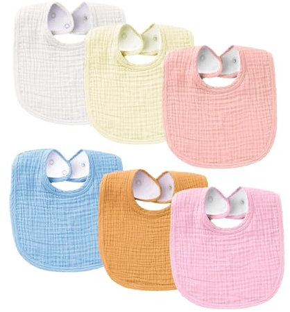 Lätzchen Baby Für Neugeborene Jungen Mädchen Unisex Set Druckknopf (Rosa)