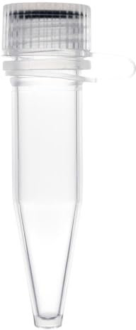 E24 Plastik Behälter mit Deckel, Zentrifugenröhrchen 1,5 ml, Koks Kapseln zum Befüllen (50 Stück, transparent)