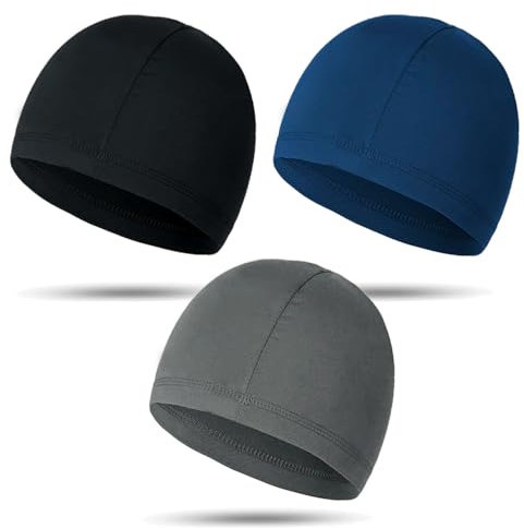 3 Piezas Transpirables Absorbentes del Sudor Ciclismo Skull Cap Correr Hat Sombrero de Casco Gorra Calavera Gorra Calavera