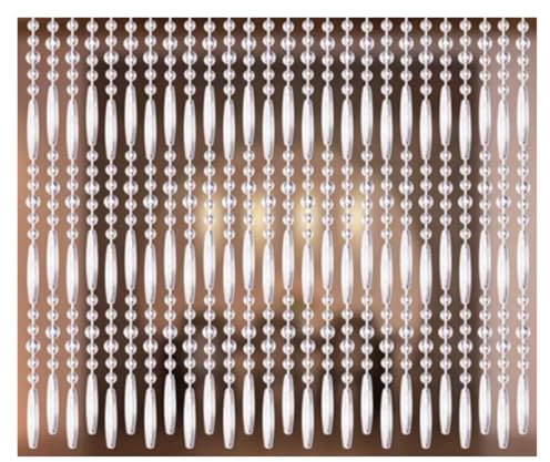 LPHFDCS Rideau De Perles pour Porte Rideau de Perles Feng Shui en Cristal Plastique, cloison de Salon intérieure, décoration de la Maison, Rideau de Porte Rideau Perle(Transparent,27 Strings 100cm)