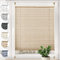 Sonello Plissee Crush Klemmfix ohne Bohren 45cm x 100cm Cappuccino Faltrollo Plisseerollo Jalousie für Tür & Fenster Blickdicht Sichtschutz Sonnenschutz Fertifplissee Rollo