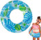 Chambres à air pour piscine, anneau de sécurité pour piscine - Bouée de bain élégante avec imprimé de feuilles pour tout-petits,Flotteur de piscine en forme de beignet à valve intégrée, flotteurs pour