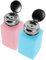 Cabilock 2pcs Anti-Static Alcohol Pump Dispenser Bottle 200ml Refillable Solvent Container Push Down Mechanism for Nail Polish Remover and Cleaning Products