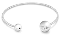 Calvin Klein Offenes Bangles Armband für Damen Kollektion SCULPTURAL BUBBLES aus Edelstahl - 35000786