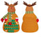 Calendario de adviento de árbol de Navidad de fieltro para crear un ambiente festivo (D)