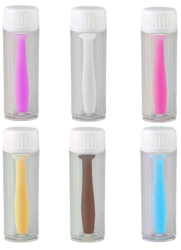 Ventouse pour Lentilles Souples, 4 PCS Applicateur et Retire-Verres Cornéens en Silicone, pour Quotidiennes et Mensuelles, Voyages et Quotidien