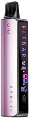 Elfbar Elfa Master – 850 mAh Profi Vape Basisgerät, kompatibel: Elfa & Lost Mary Pods, Display, regelbare Leistung - Kein Liquid, kein Nikotin enthalten + lustiger Hookain Sticker - Dusty Pink