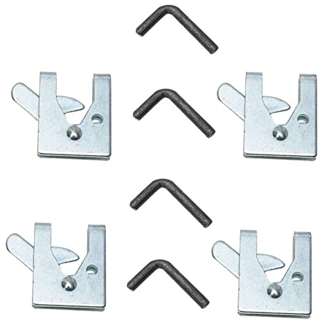 BAZEITFLOW Pet Dog Cage Lock and Latch Set 4 Pieces Automatic Cage Door Locks for Secure Pet Crates Suitable for Dogs Cats Small Animals for Home and Travel Use